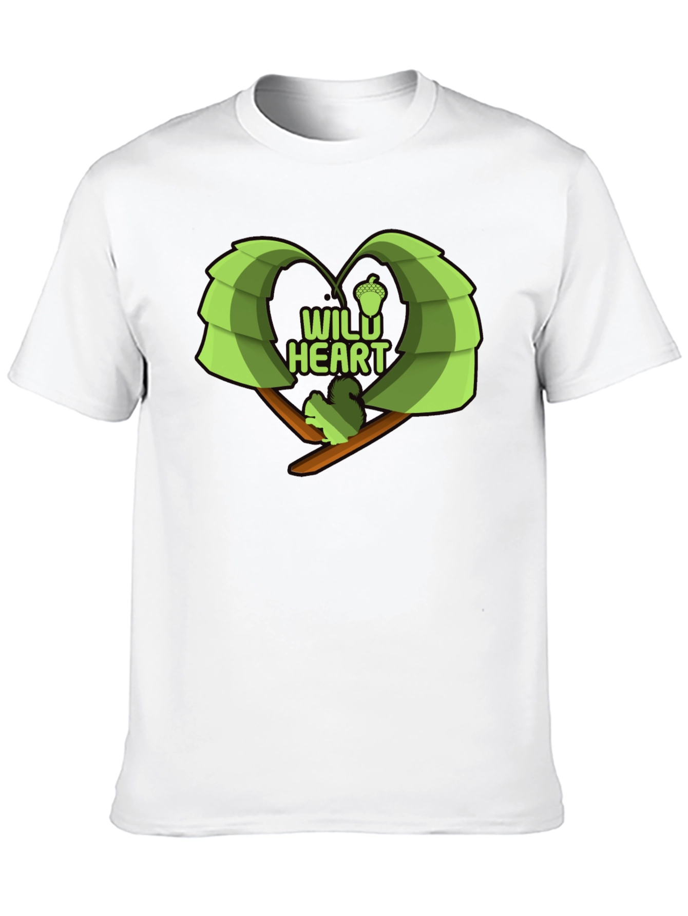 Wild Heart Squirrel Graphic Tee - Nature Lovers Shirt