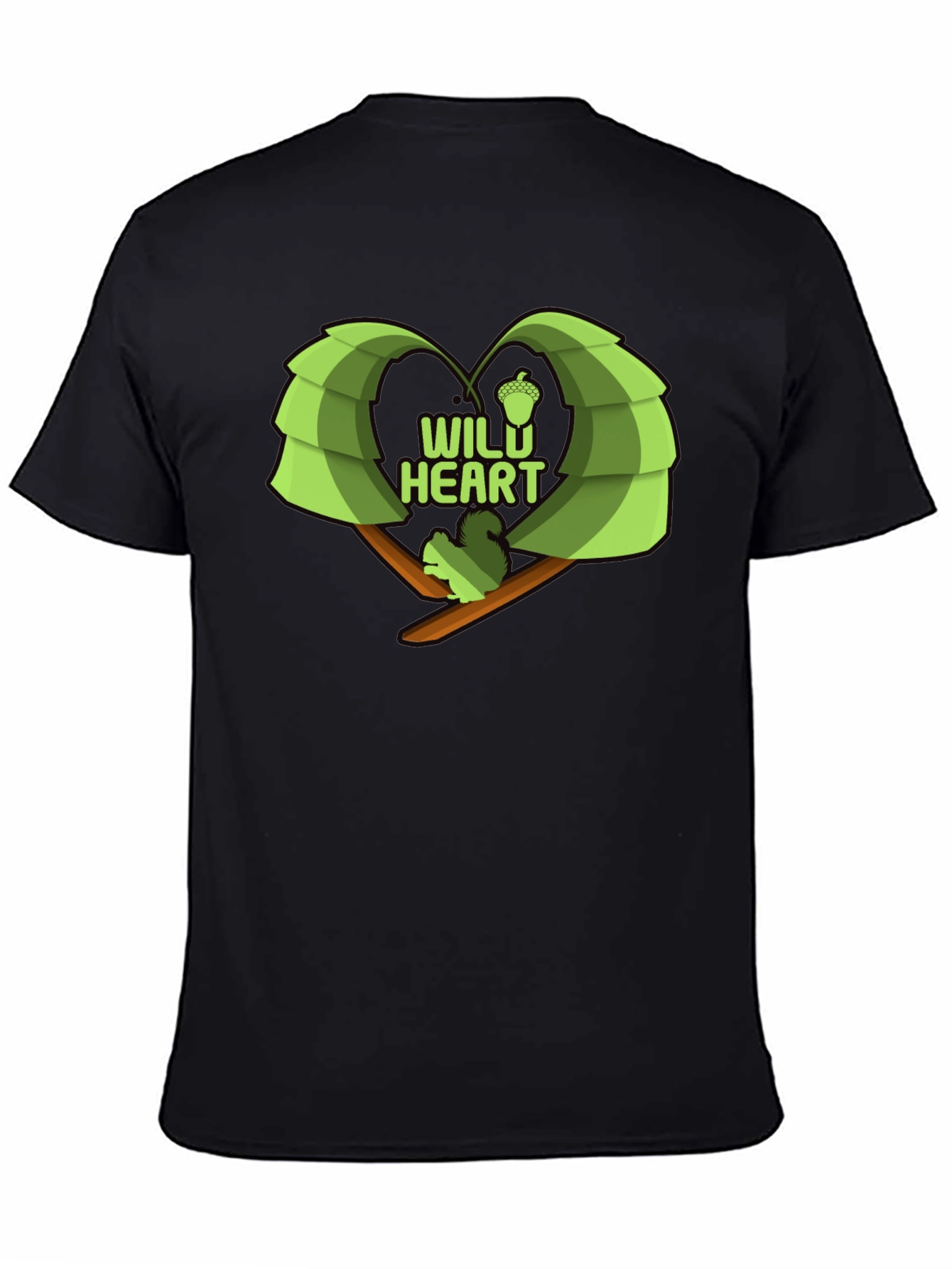 Wild Heart Squirrel Graphic Tee - Nature Lovers Shirt