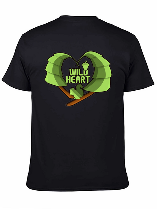 Wild Heart Squirrel Graphic Tee - Nature Lovers Shirt