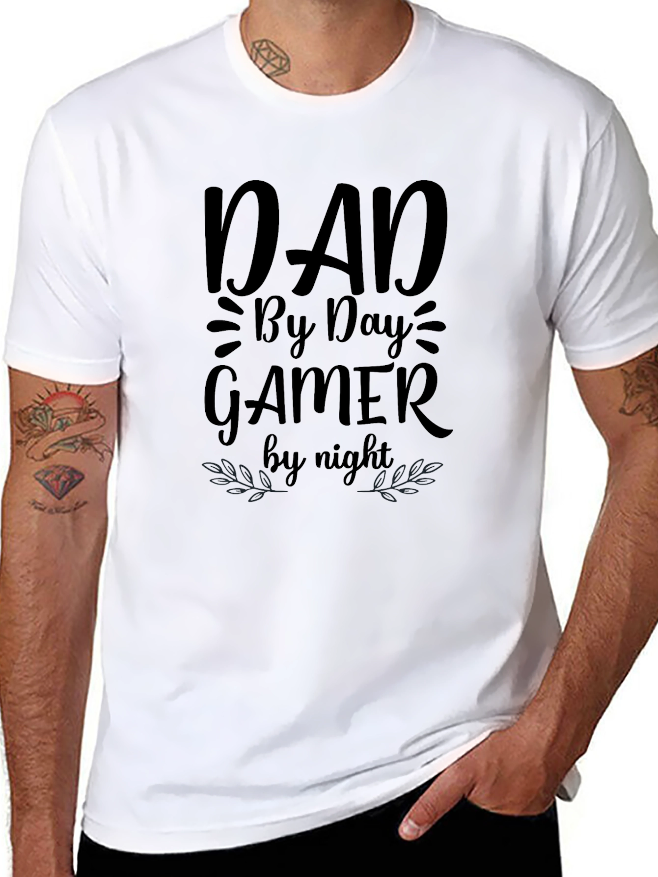 Dad By Day Gamer By Night Graphic Tee