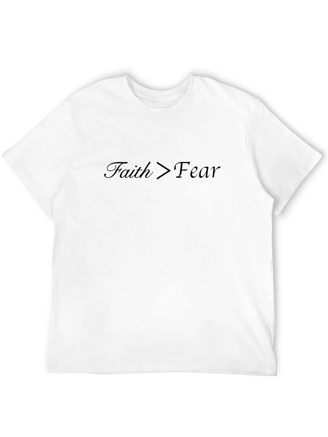 Faith Over Fear Graphic Tee - Inspirational Mens T-Shirt