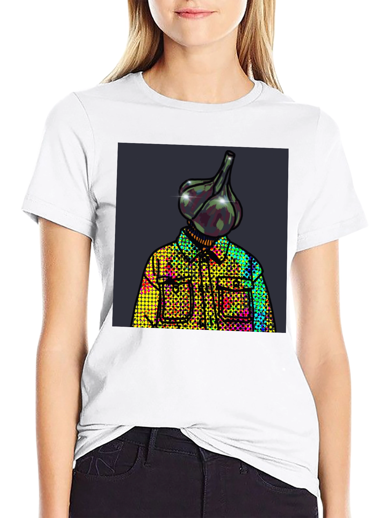 Garlic Head Graphic Tee - Unique Design