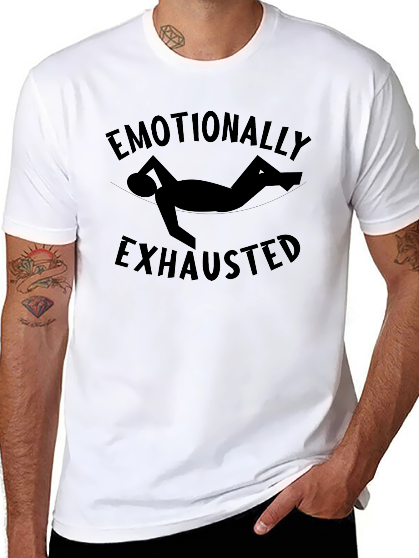 Emotionally Exhausted Graphic Tee - Unisex Comfort