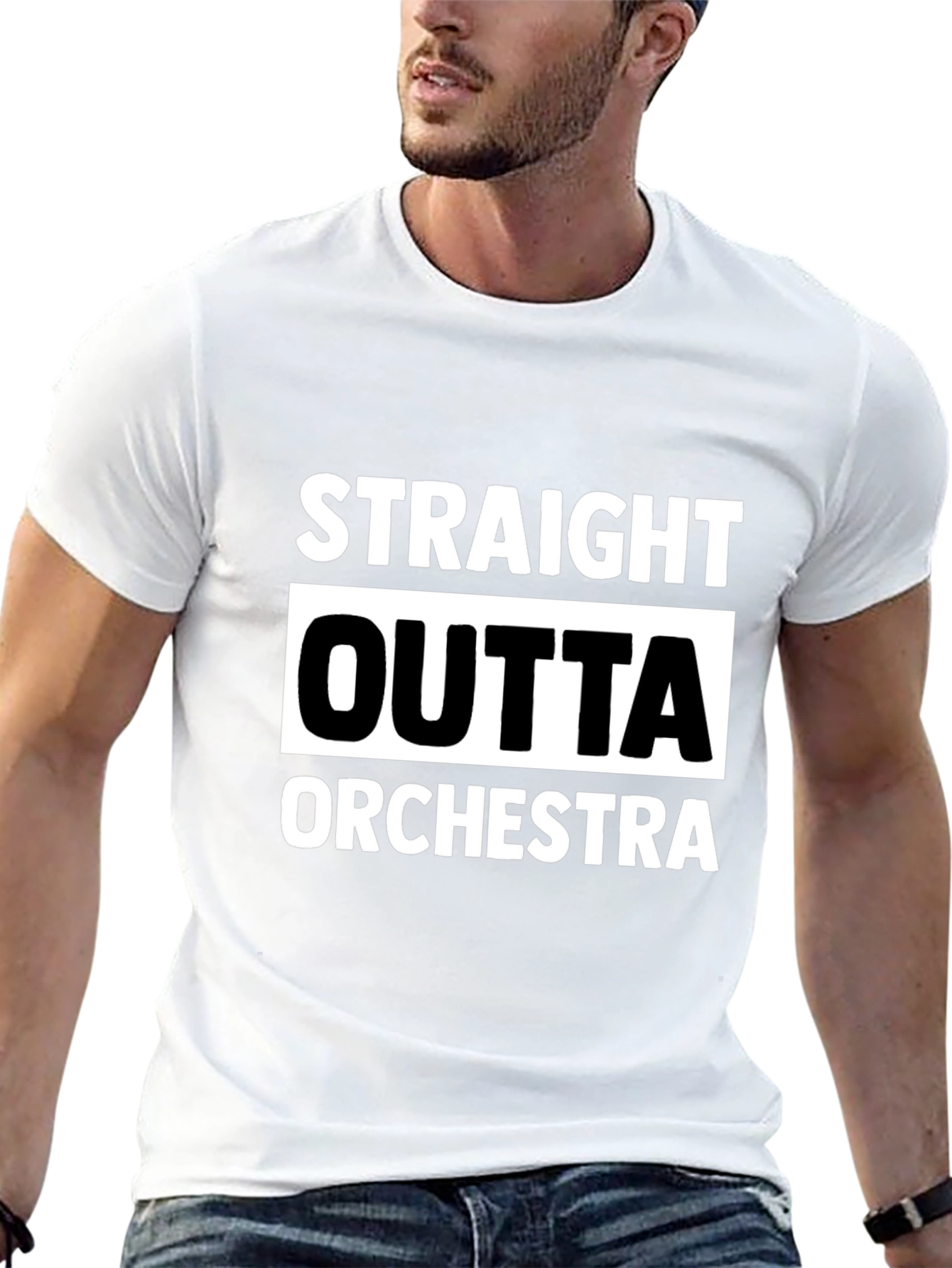 Straight Outta Orchestra Black T-Shirt