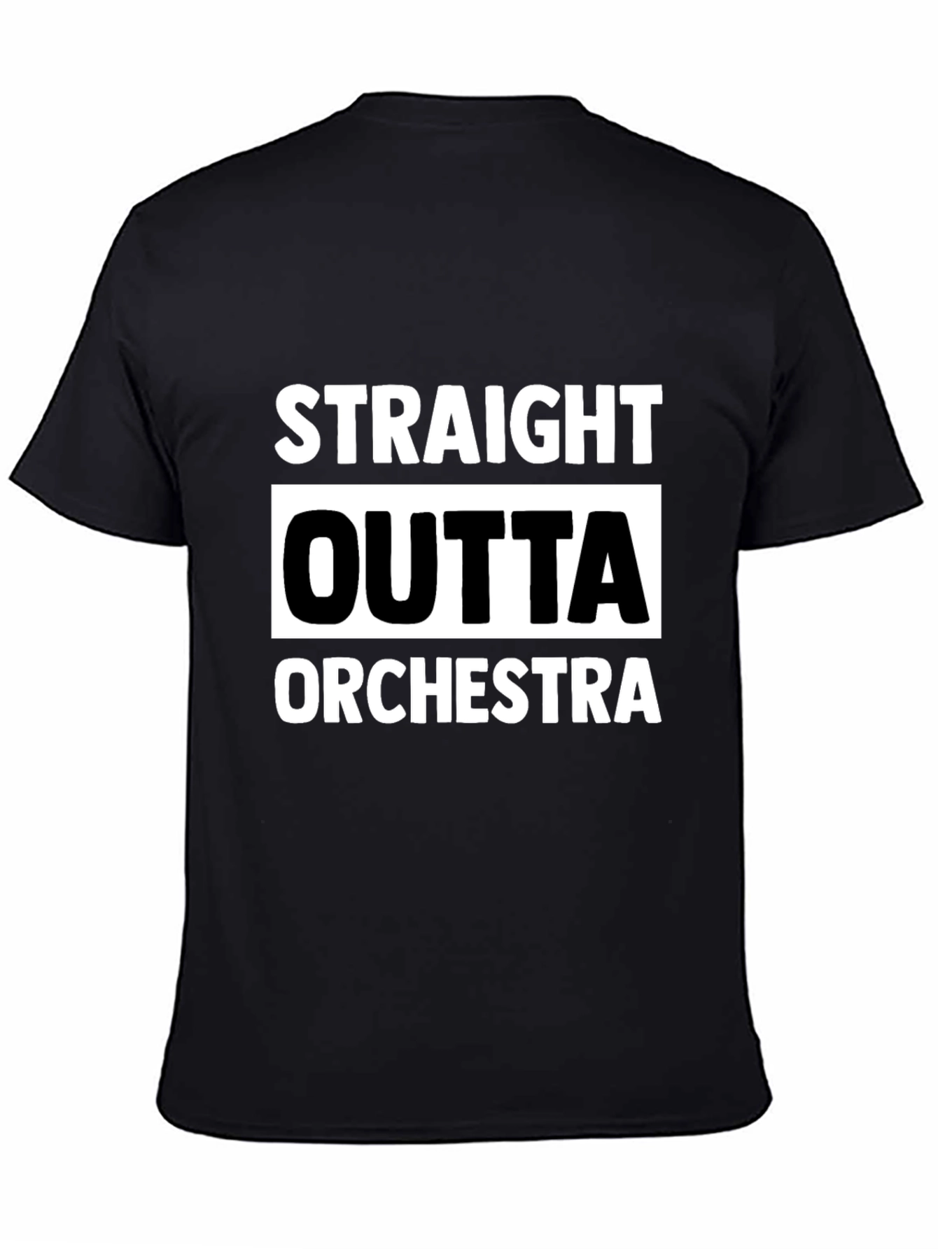 Straight Outta Orchestra Black T-Shirt