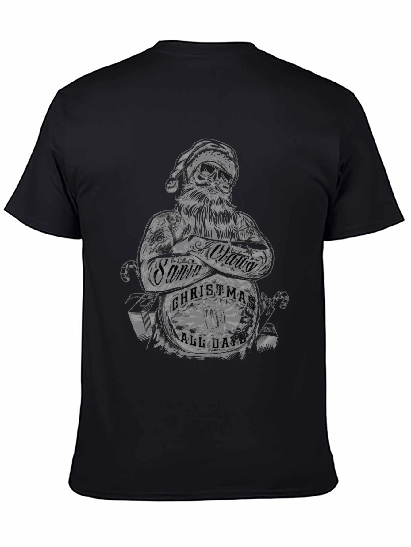 Santa Claus Christmas All Day Graphic T-Shirt