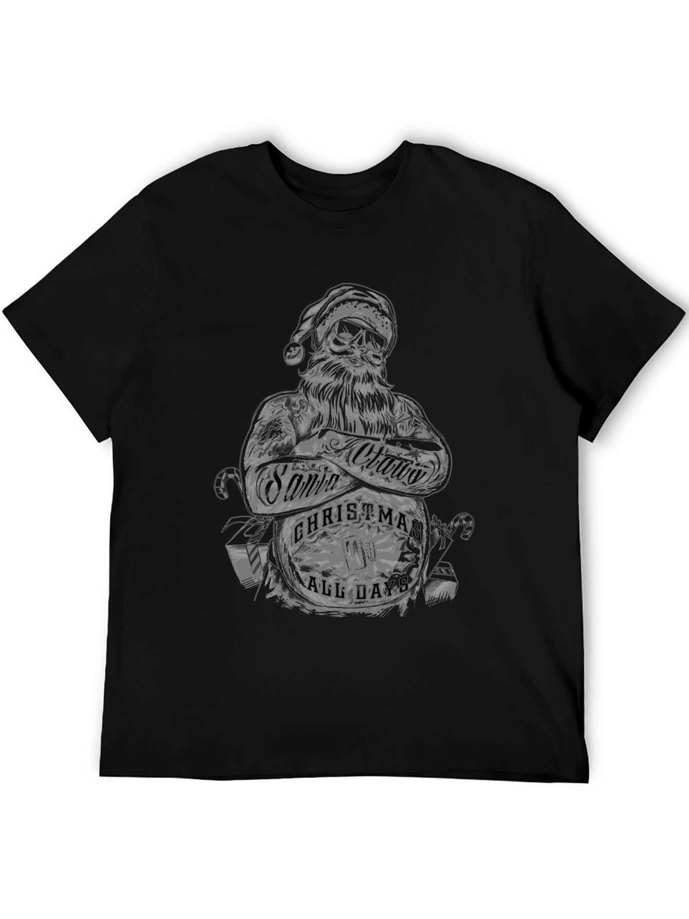 Santa Claus Christmas All Day Graphic T-Shirt