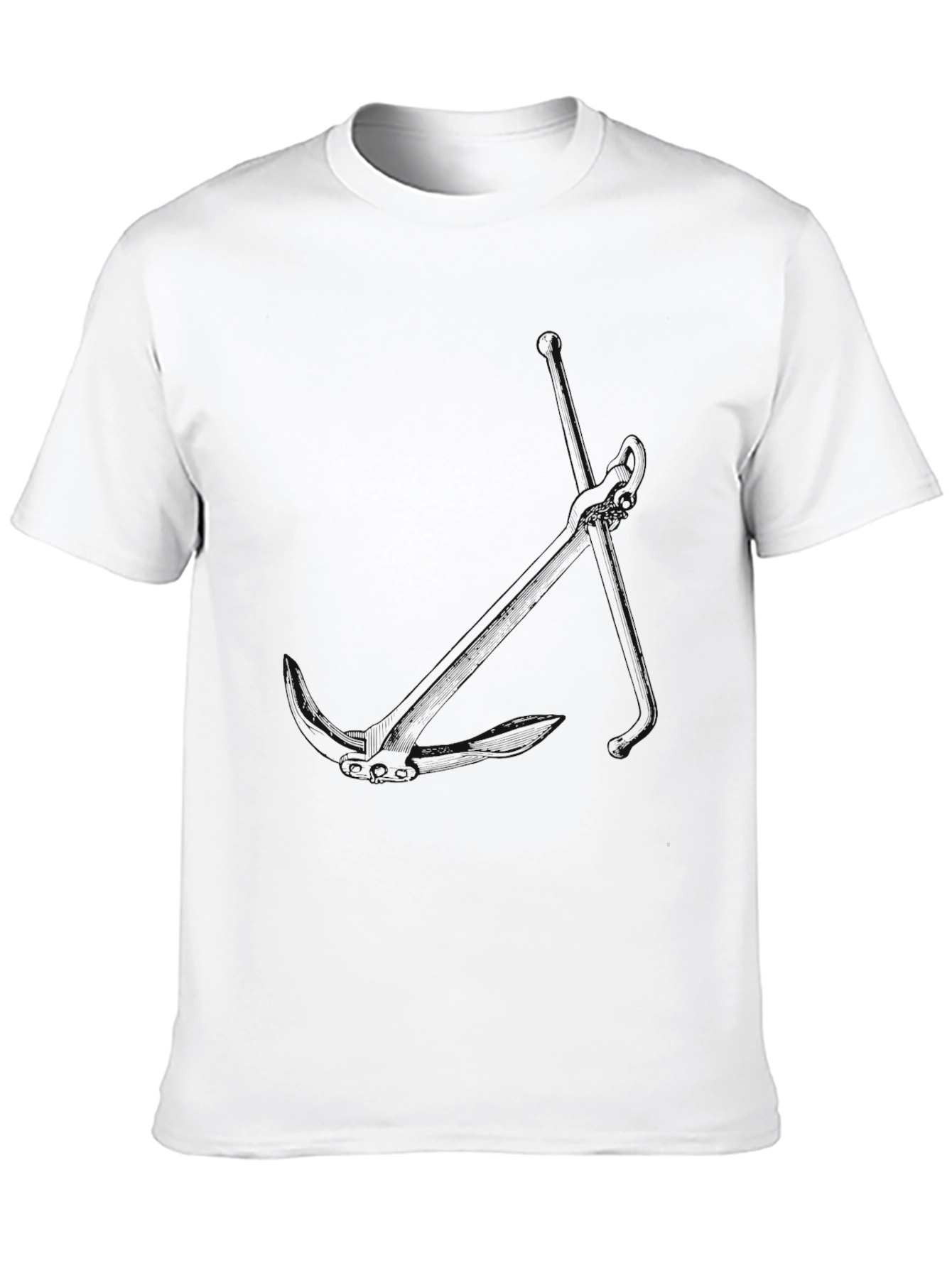 Classic Black Cotton Blend Mens T-Shirt