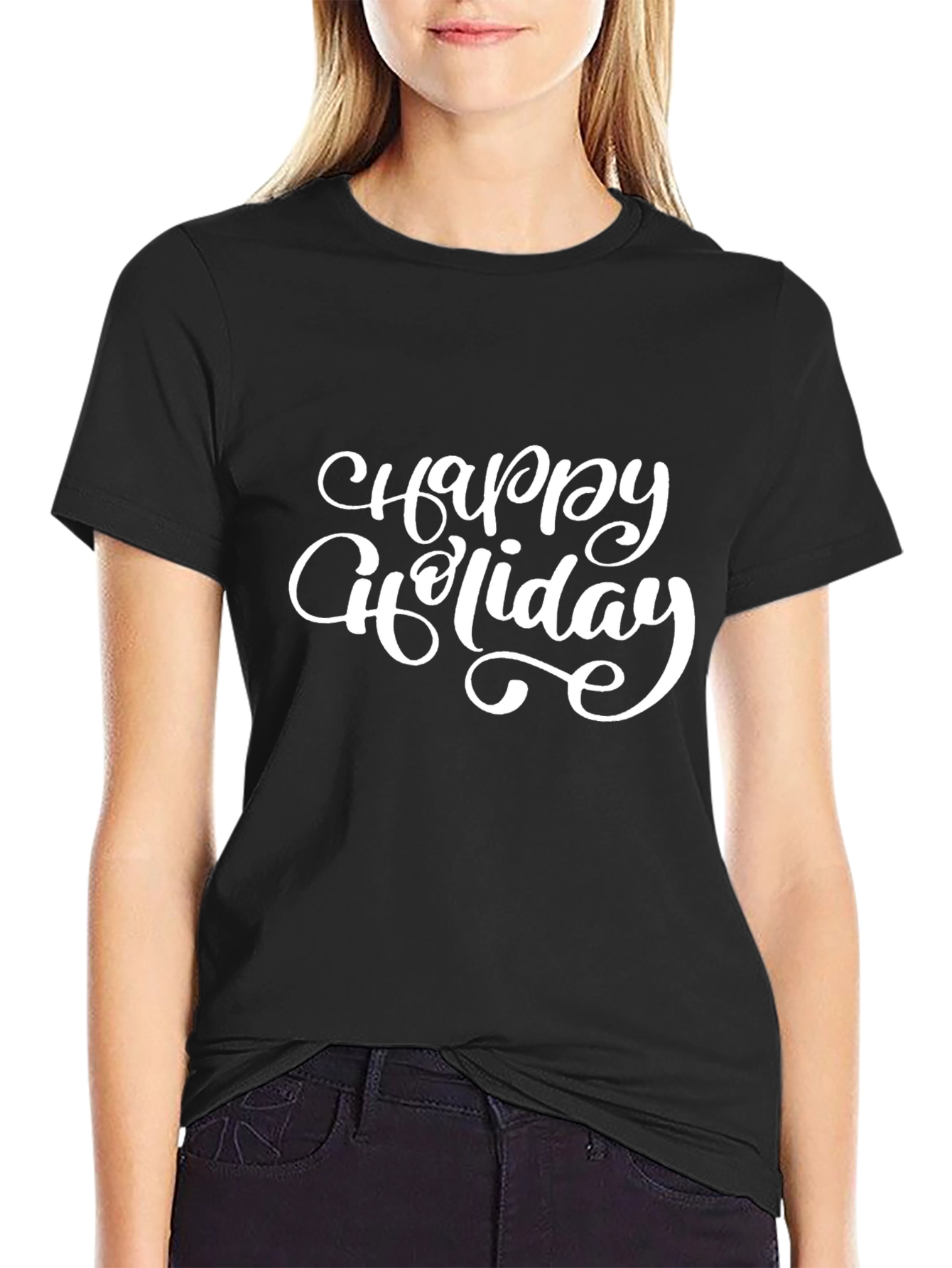 Happy Holiday Graphic Tee - Unisex Soft Cotton T-Shirt