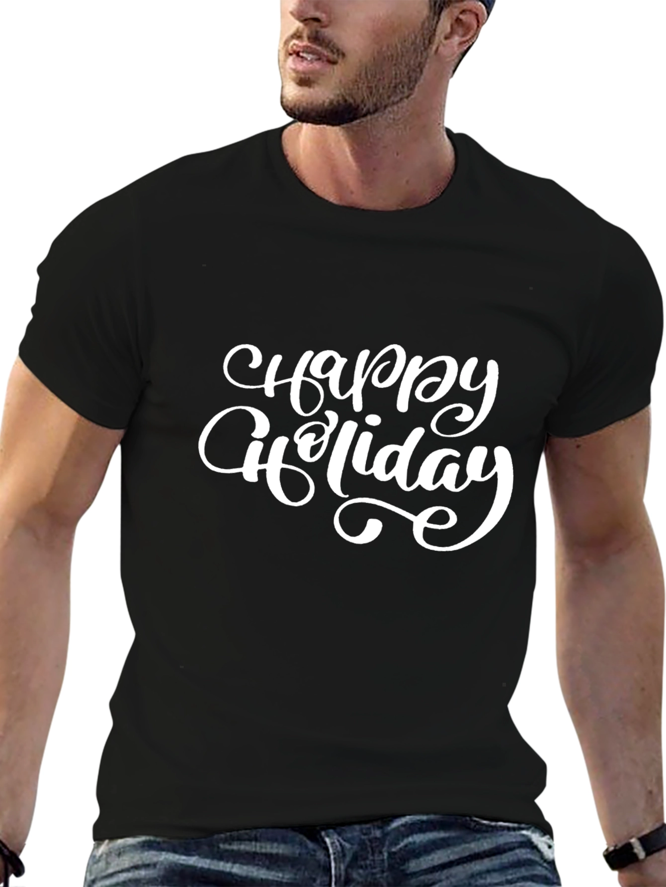 Happy Holiday Graphic Tee - Unisex Soft Cotton T-Shirt
