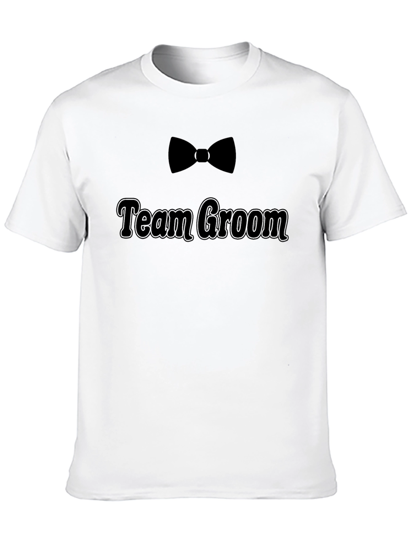 Team Groom Black T-Shirt