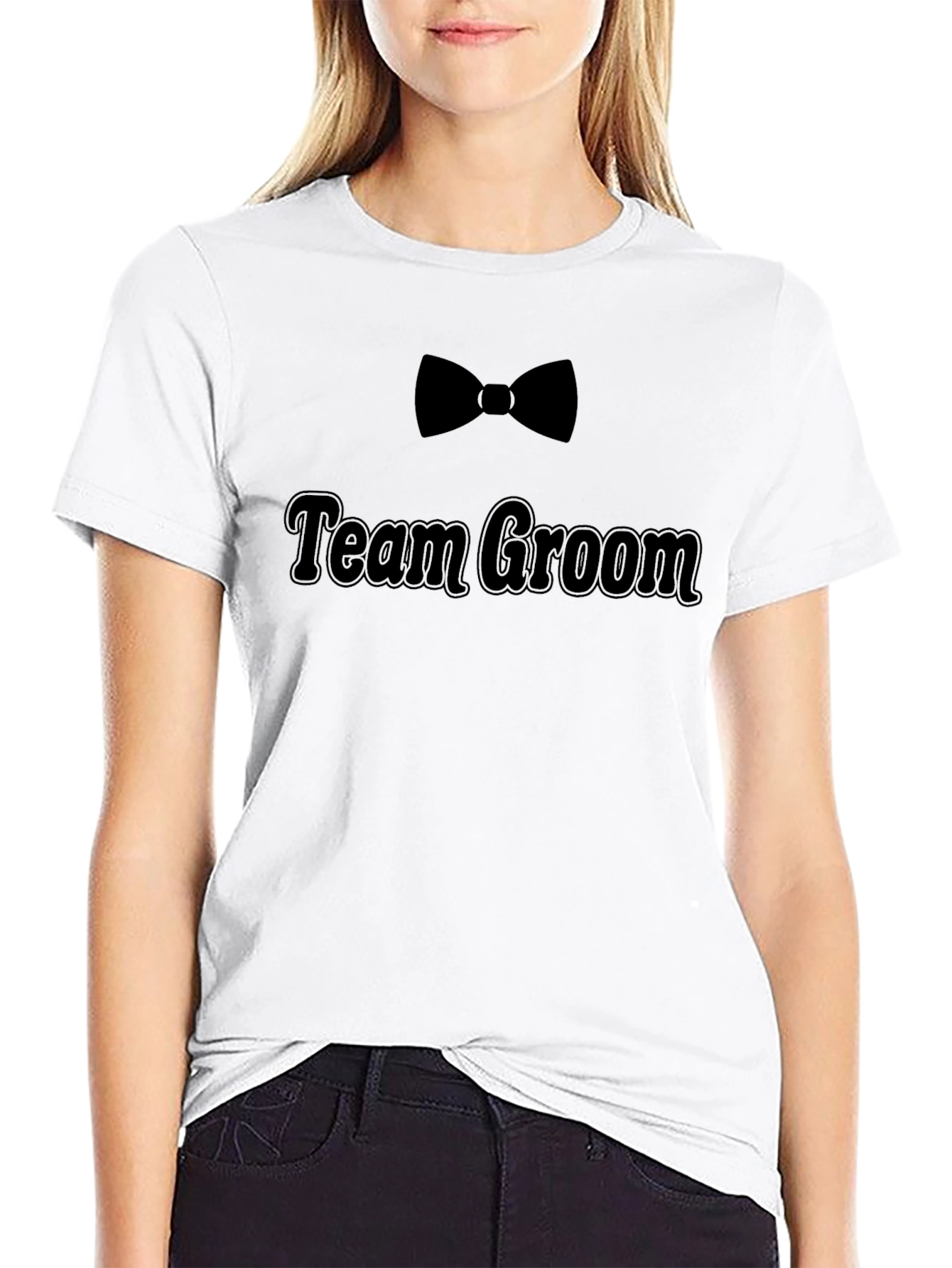 Team Groom Black T-Shirt