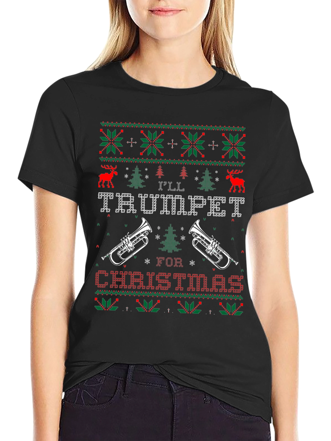Ill Trumpet for Christmas Graphic Tee