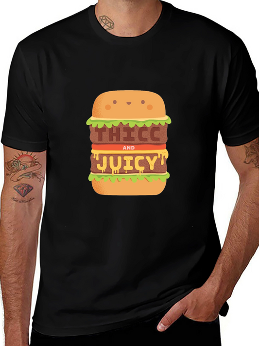 Thiccc and Juicy Burger Graphic Tee