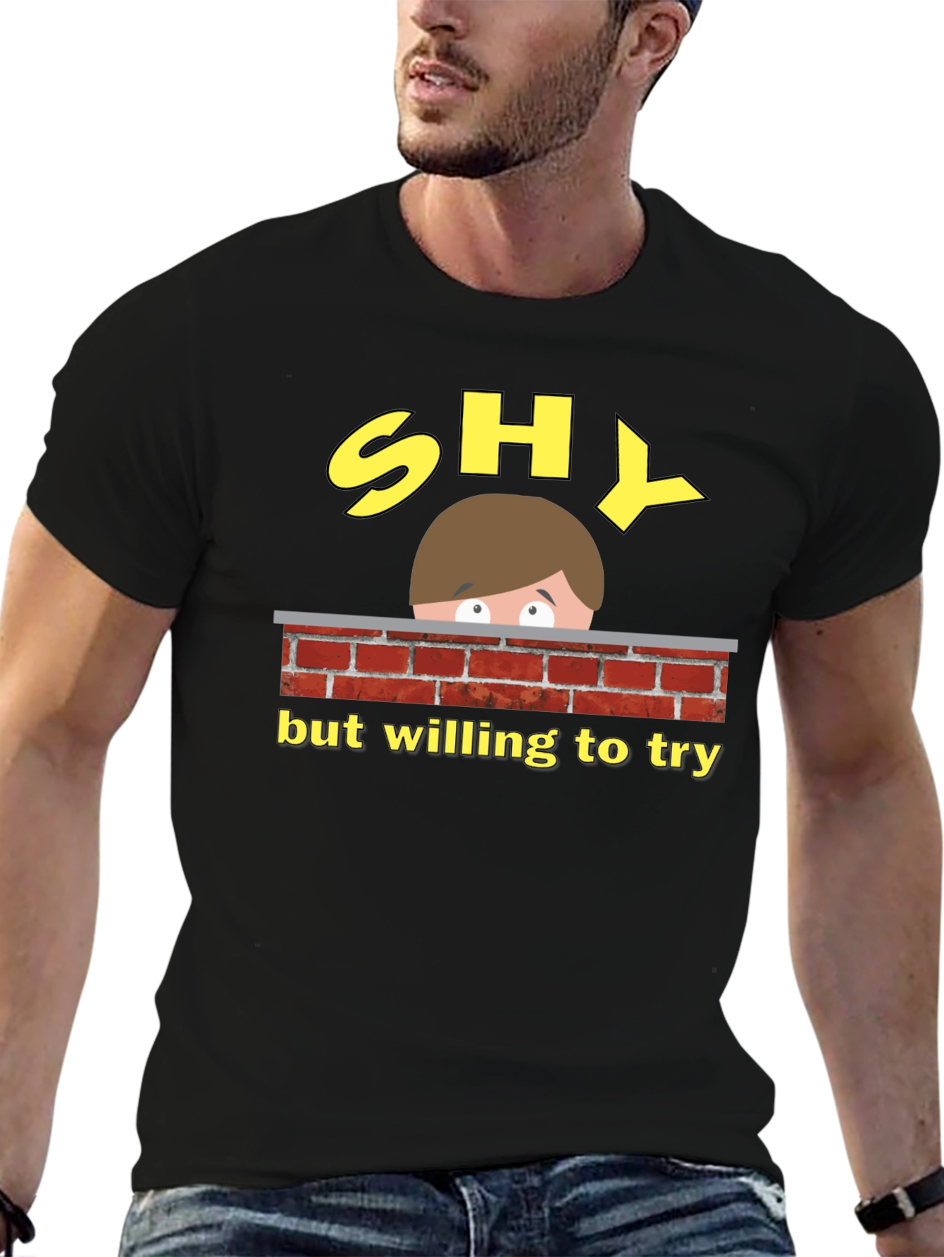 Shy But Willing To Try Graphic Tee