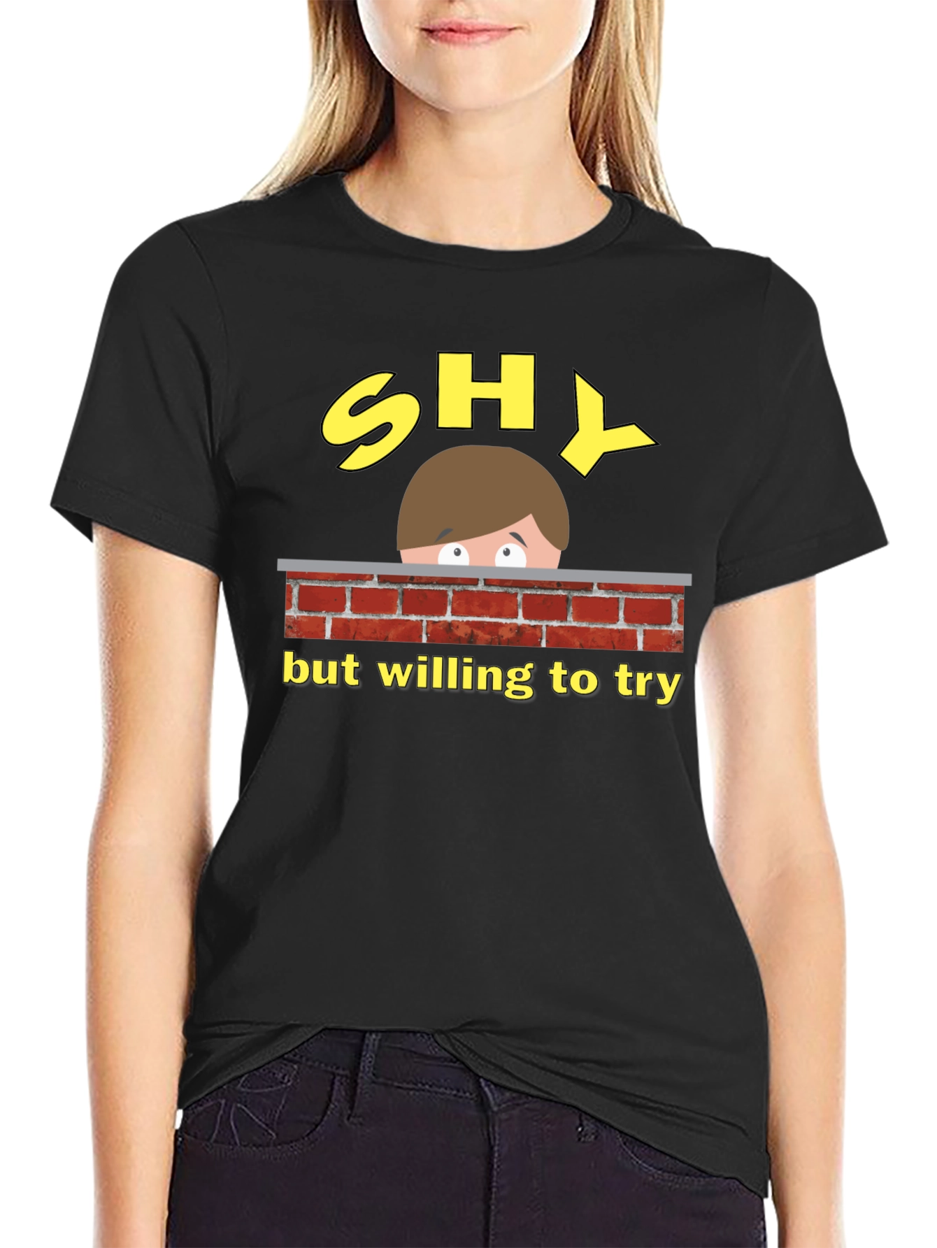 Shy But Willing To Try Graphic Tee