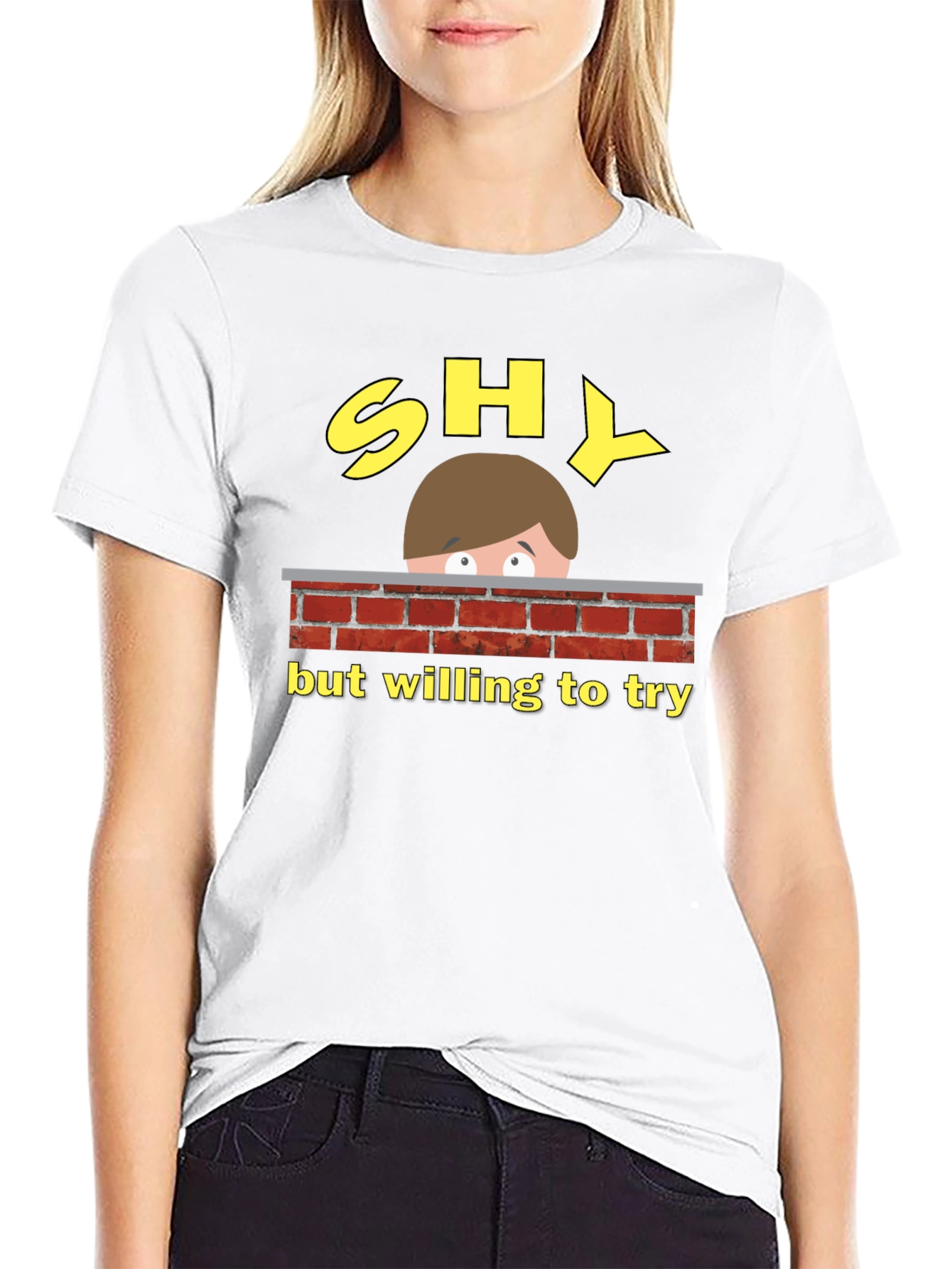 Shy But Willing To Try Graphic Tee