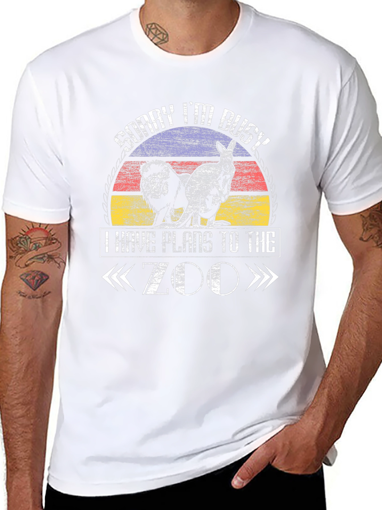 Zoo Plans T-Shirt - Lion Kangaroo Animal Lover