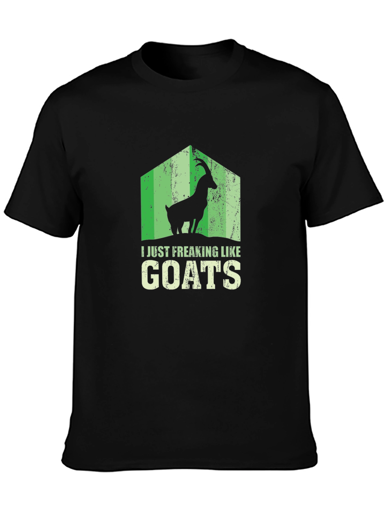 I Just Freaking Like Goats Black T-Shirt