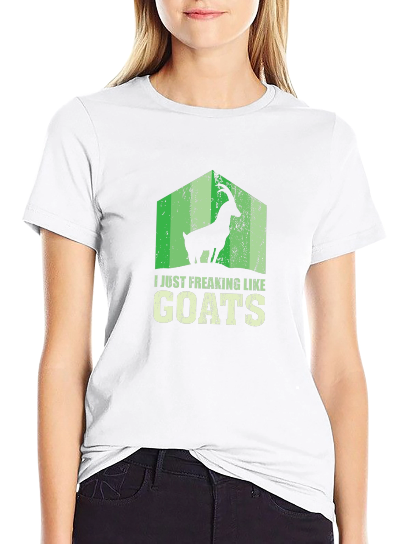 I Just Freaking Like Goats Black T-Shirt