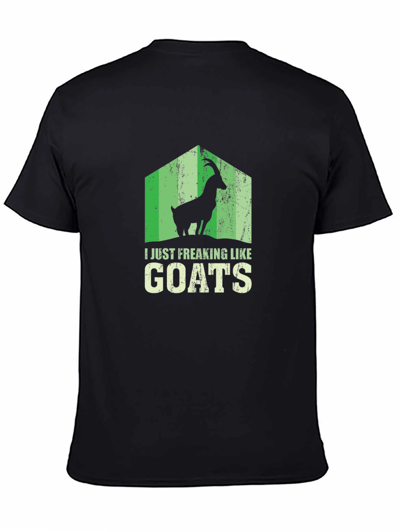 I Just Freaking Like Goats Black T-Shirt