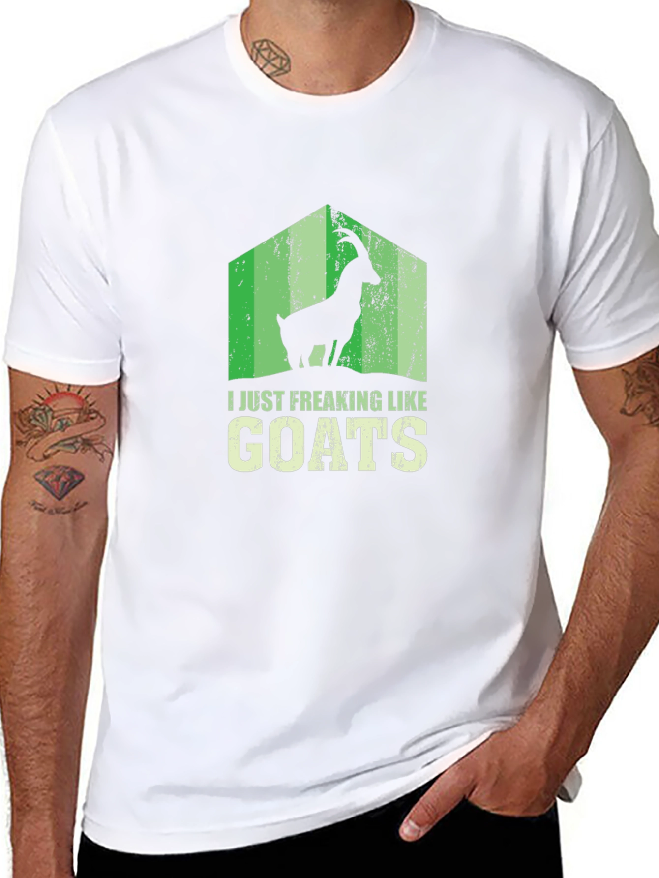 I Just Freaking Like Goats Black T-Shirt