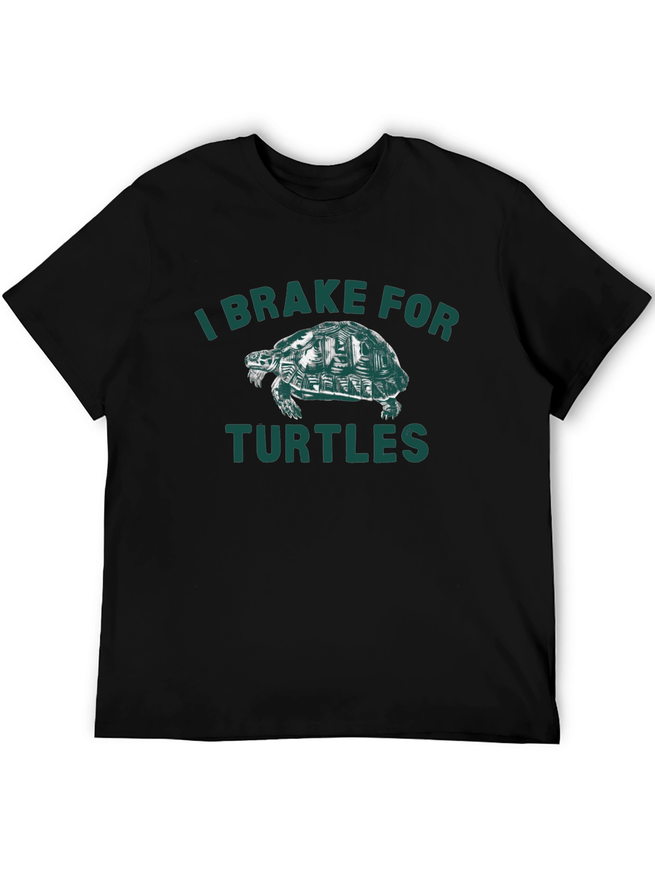 I Brake For Turtles Graphic Tee - Black