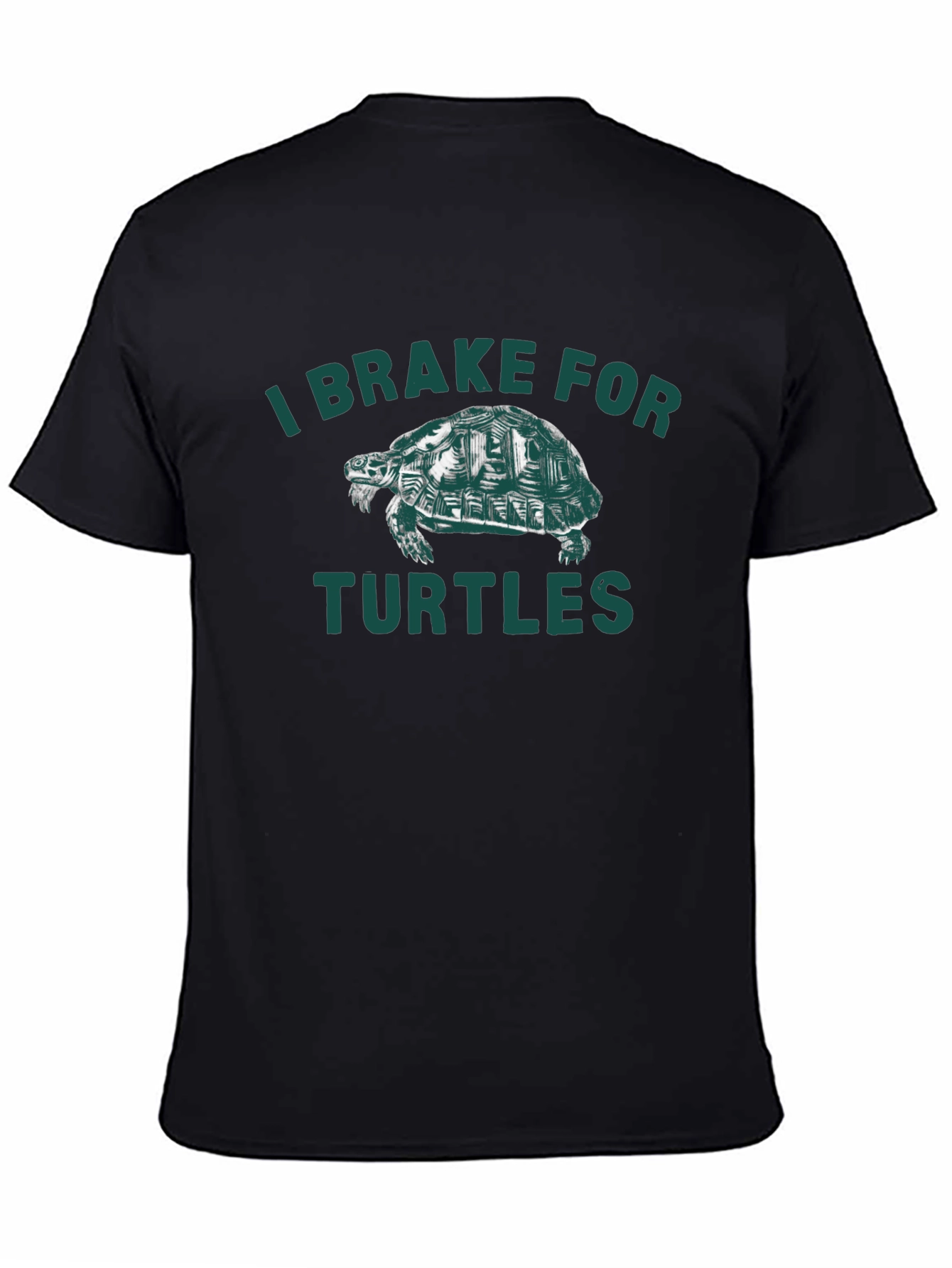 I Brake For Turtles Graphic Tee - Black
