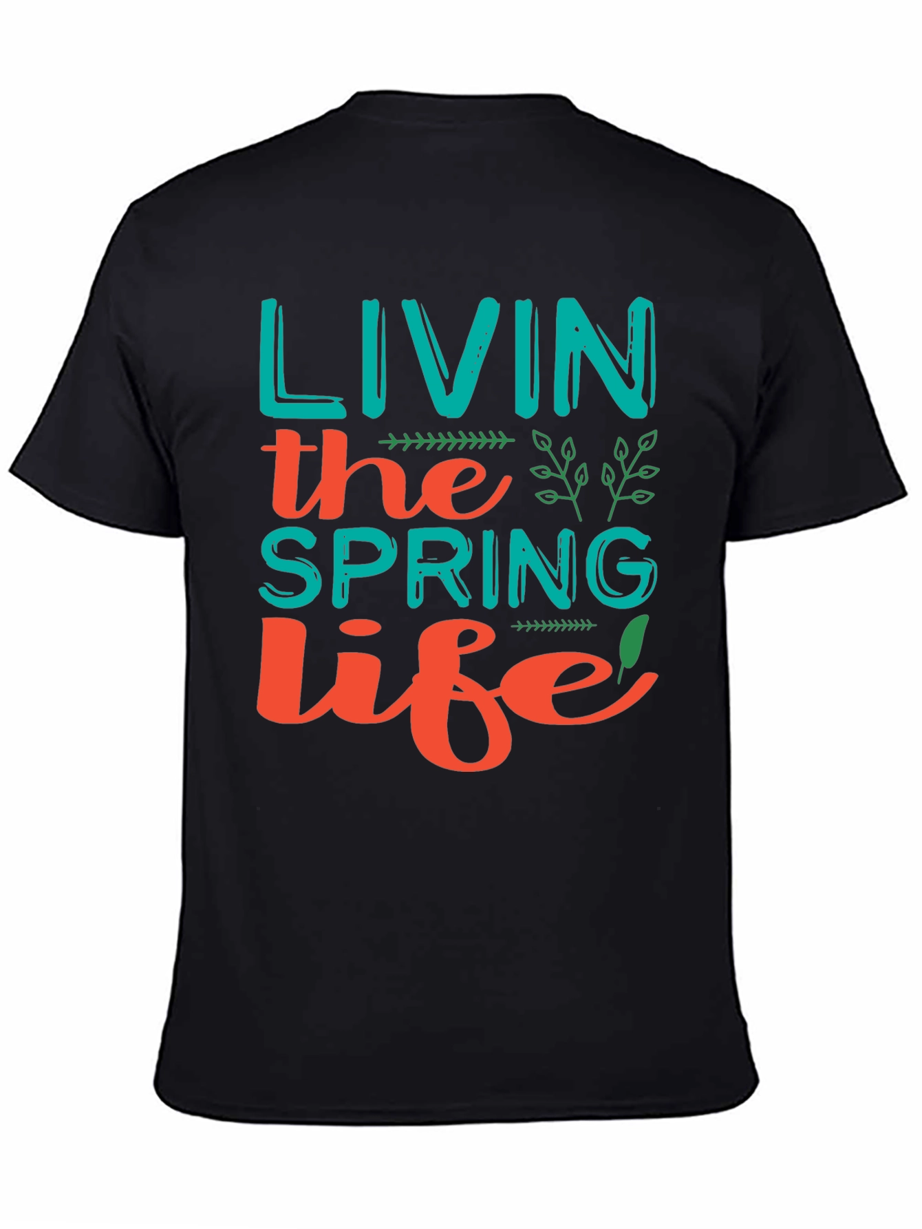 Spring Life Graphic Tee - Trendy Casual Shirt