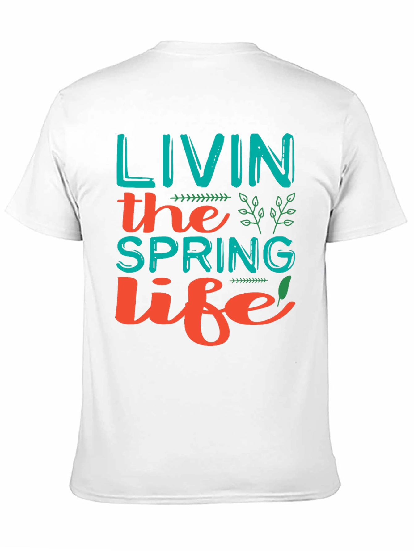 Spring Life Graphic Tee - Trendy Casual Shirt