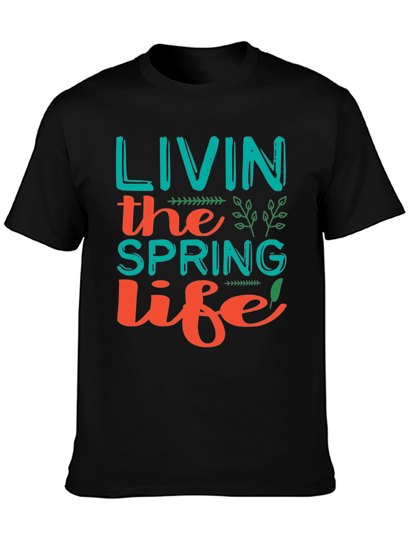 Spring Life Graphic Tee - Trendy Casual Shirt