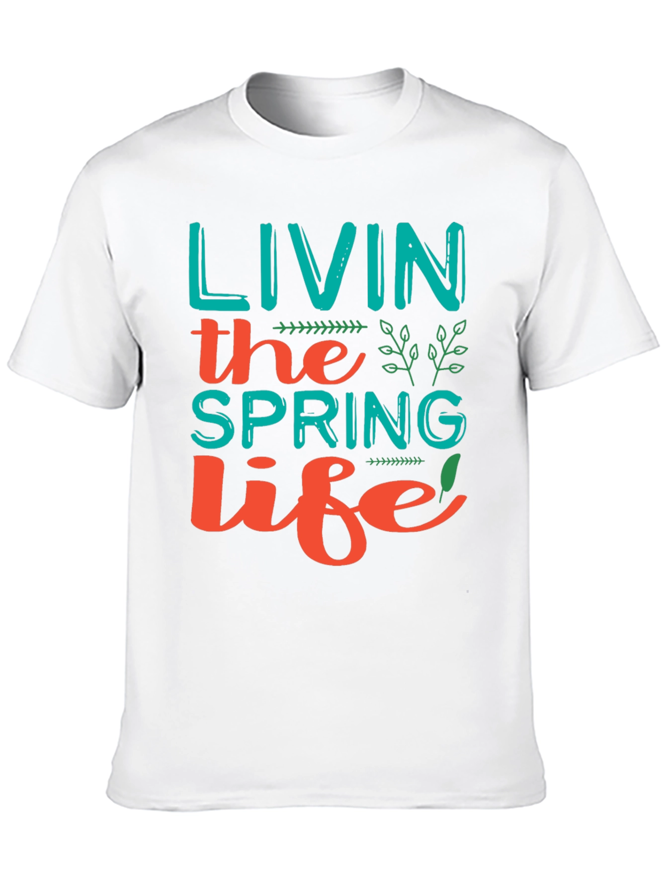 Spring Life Graphic Tee - Trendy Casual Shirt