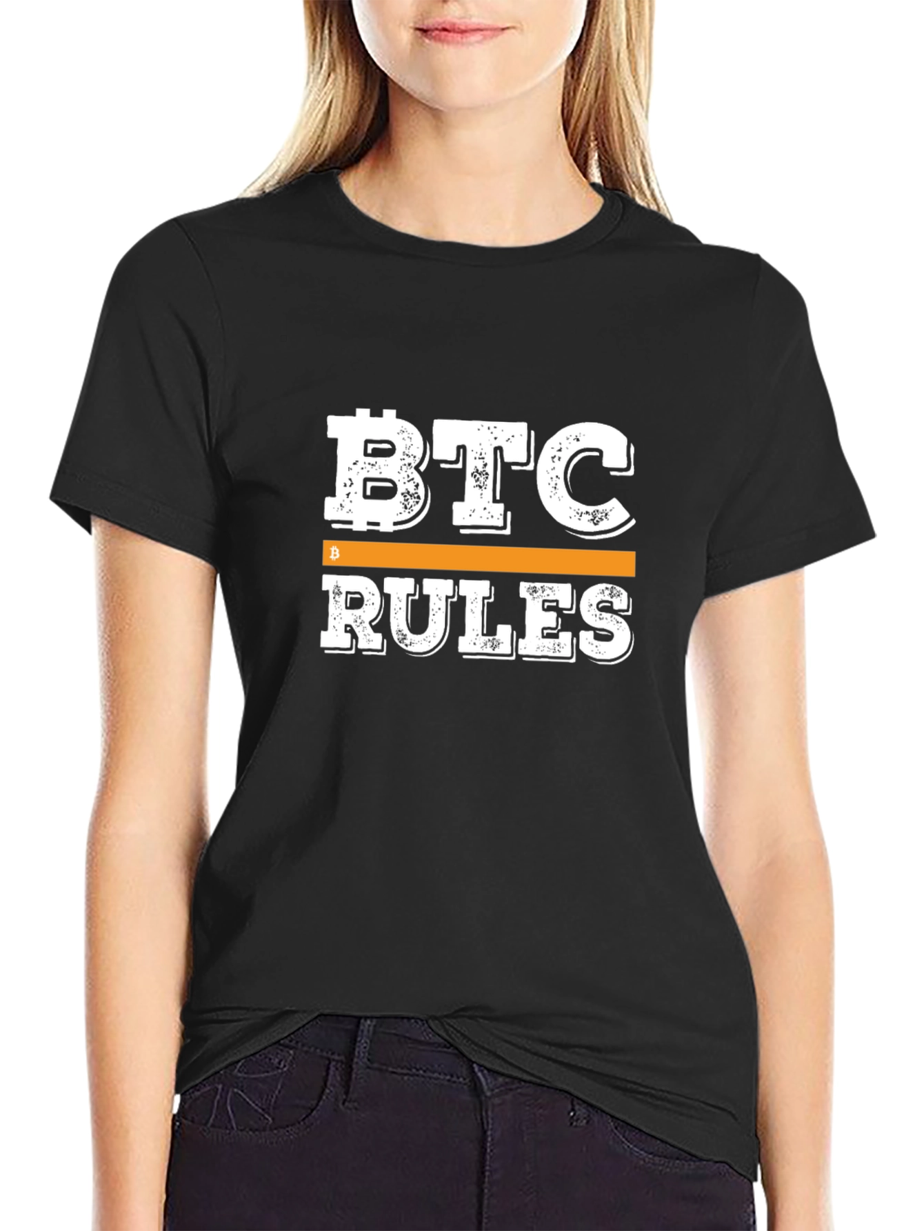 BTC Rules T-Shirt - Bitcoin Crypto Fan Tee