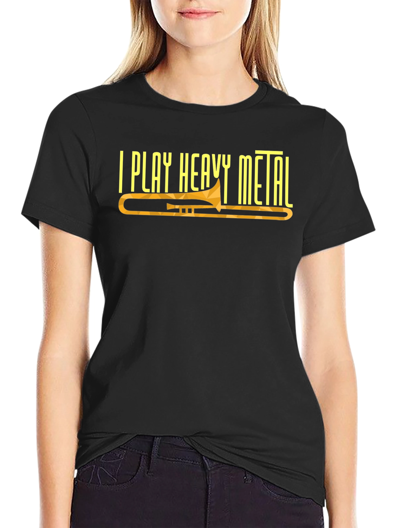 I Play Heavy Metal Trombone Graphic Tee
