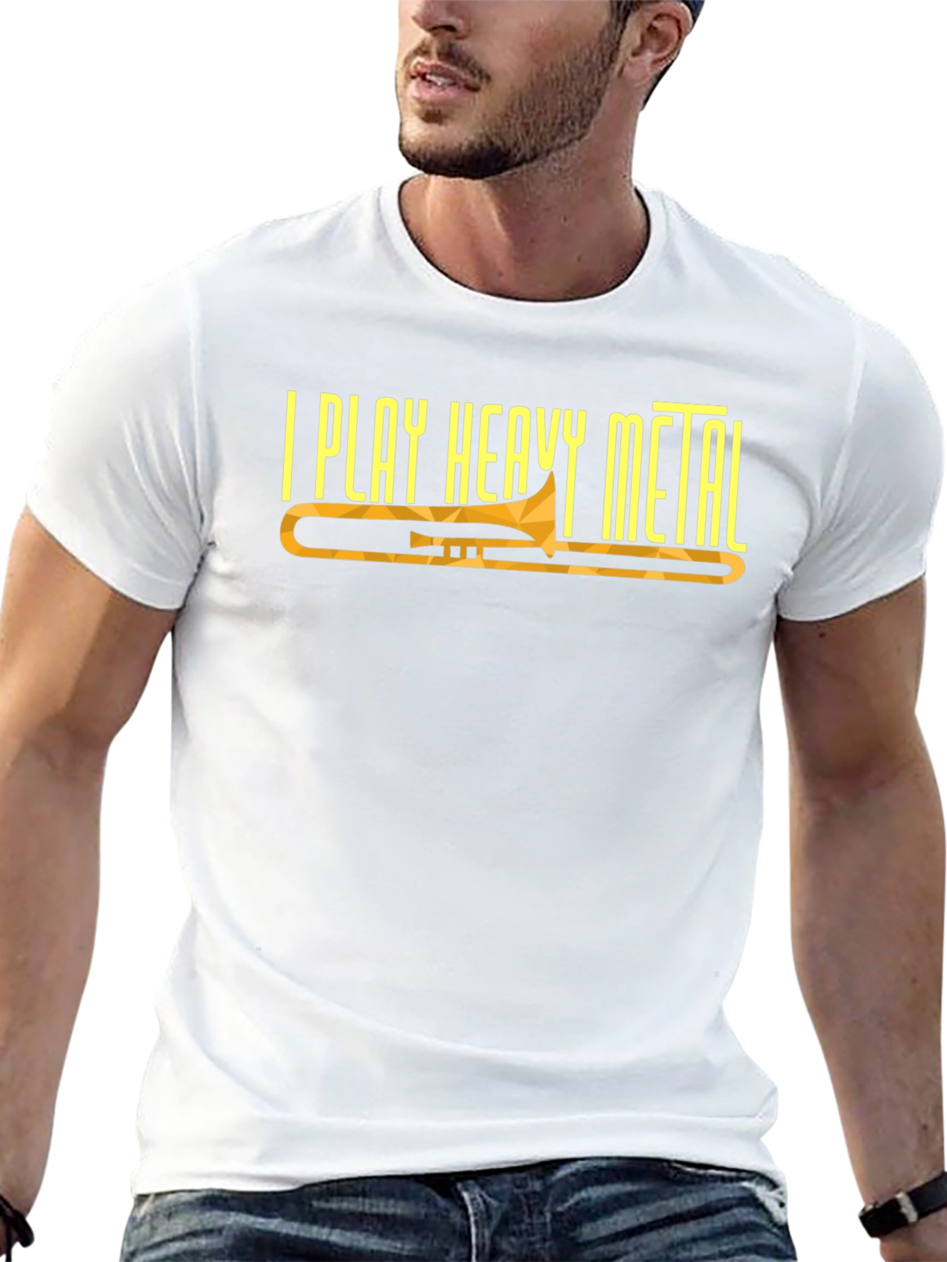 I Play Heavy Metal Trombone Graphic Tee