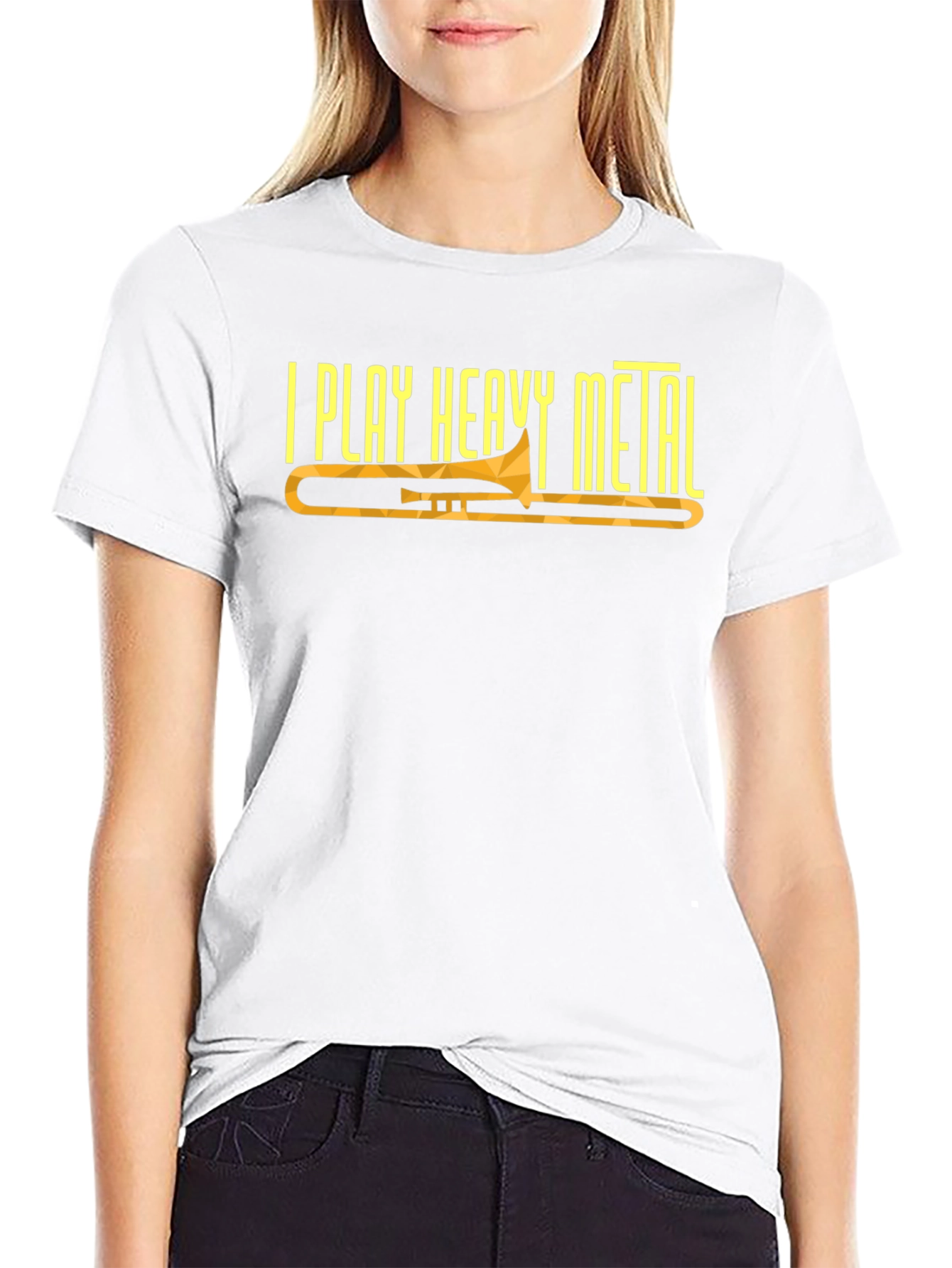 I Play Heavy Metal Trombone Graphic Tee