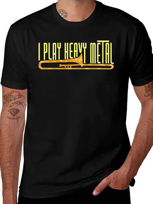 I Play Heavy Metal Trombone Graphic Tee