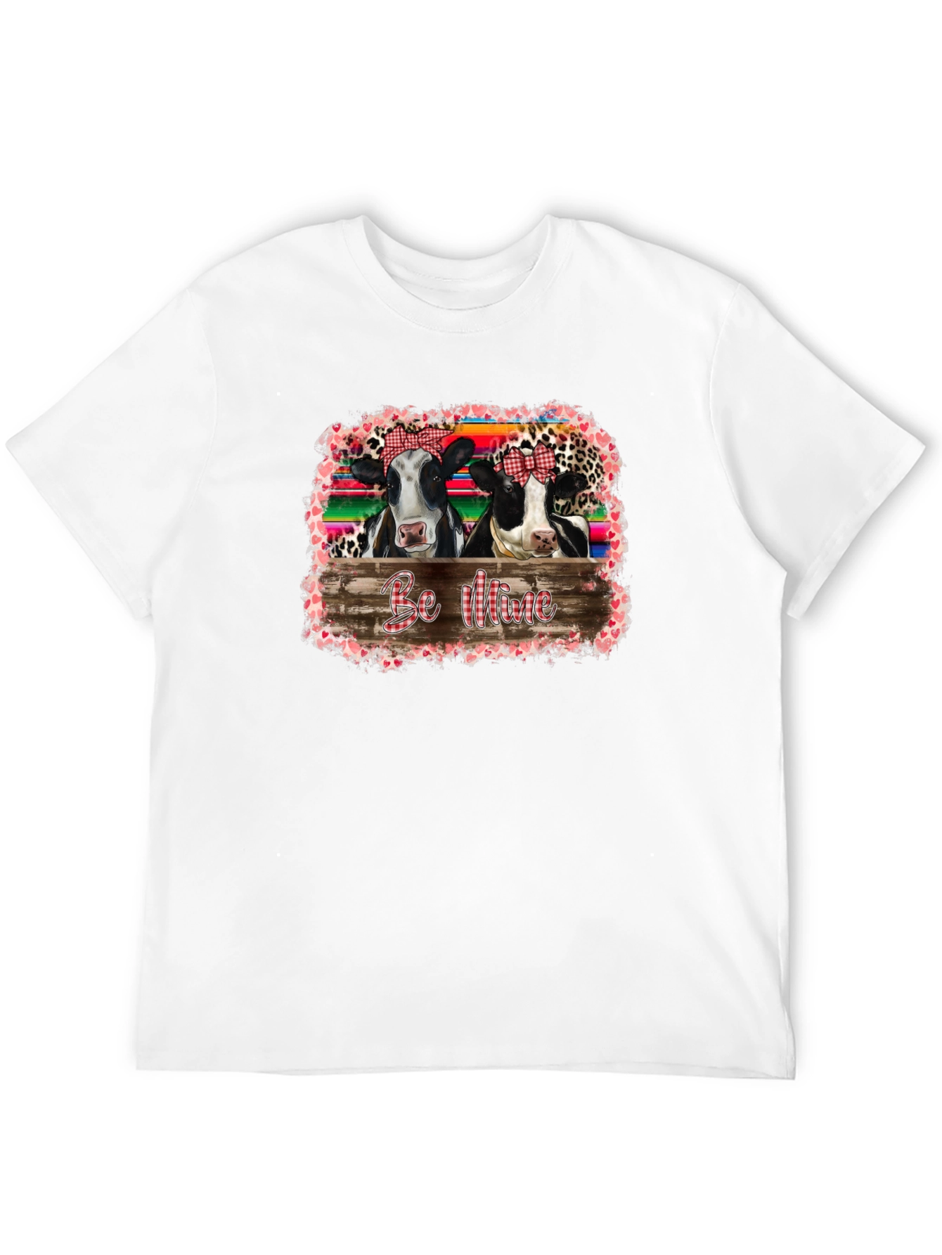 Cow Be Mine Valentines Day Graphic Tee