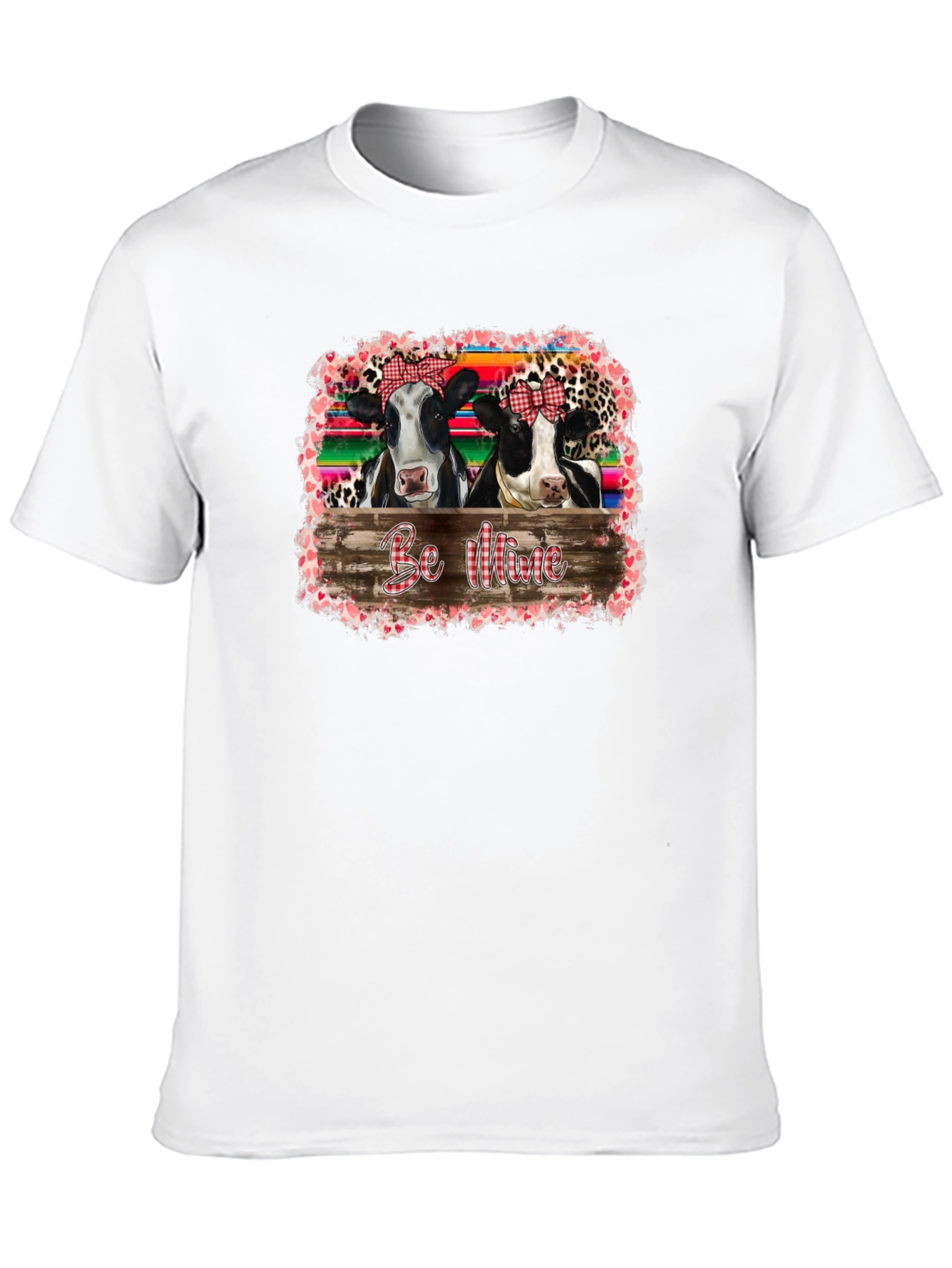 Cow Be Mine Valentines Day Graphic Tee