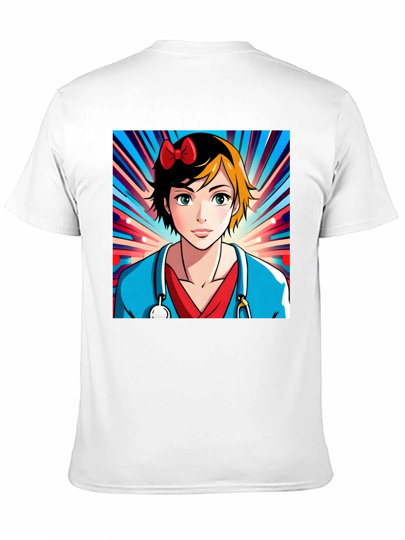 Anime Nurse T-Shirt - Unique Cartoon Design