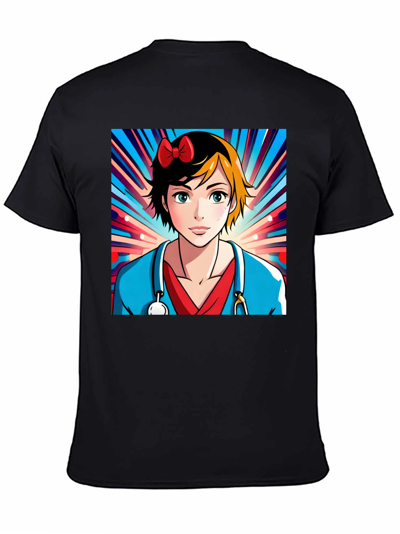 Anime Nurse T-Shirt - Unique Cartoon Design