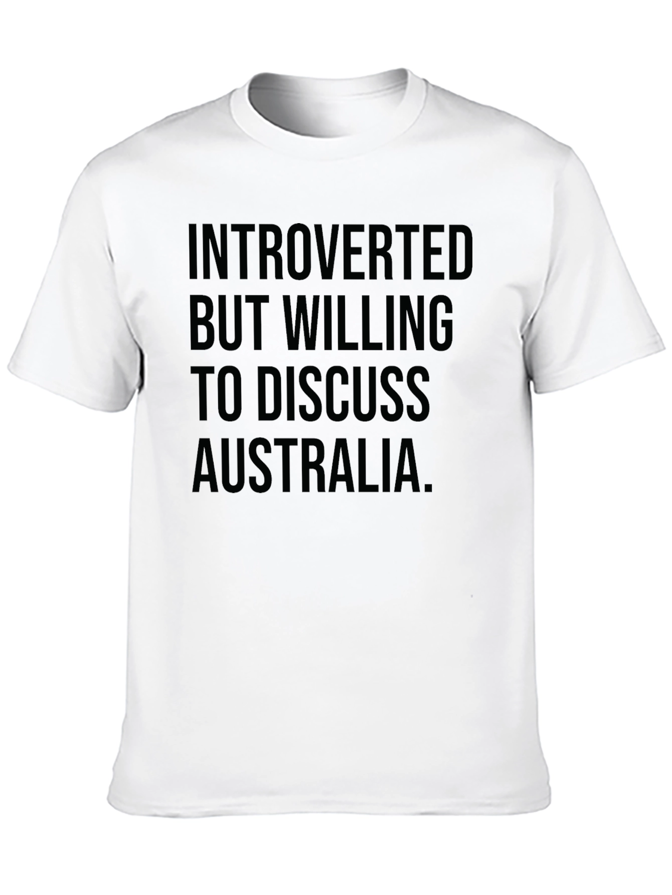 Introverted Australia T-Shirt -  Funny Slogan Tee