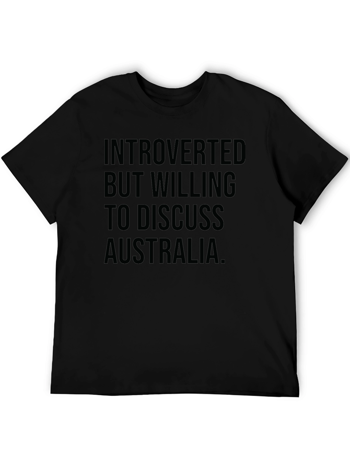 Introverted Australia T-Shirt -  Funny Slogan Tee