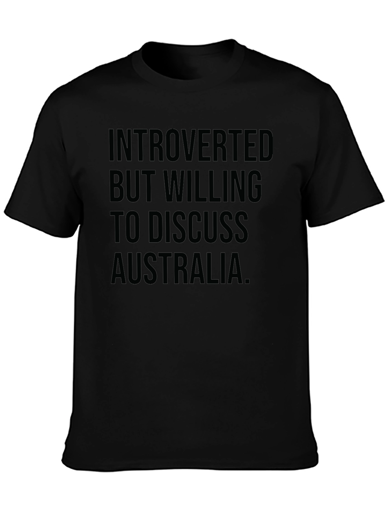 Introverted Australia T-Shirt -  Funny Slogan Tee