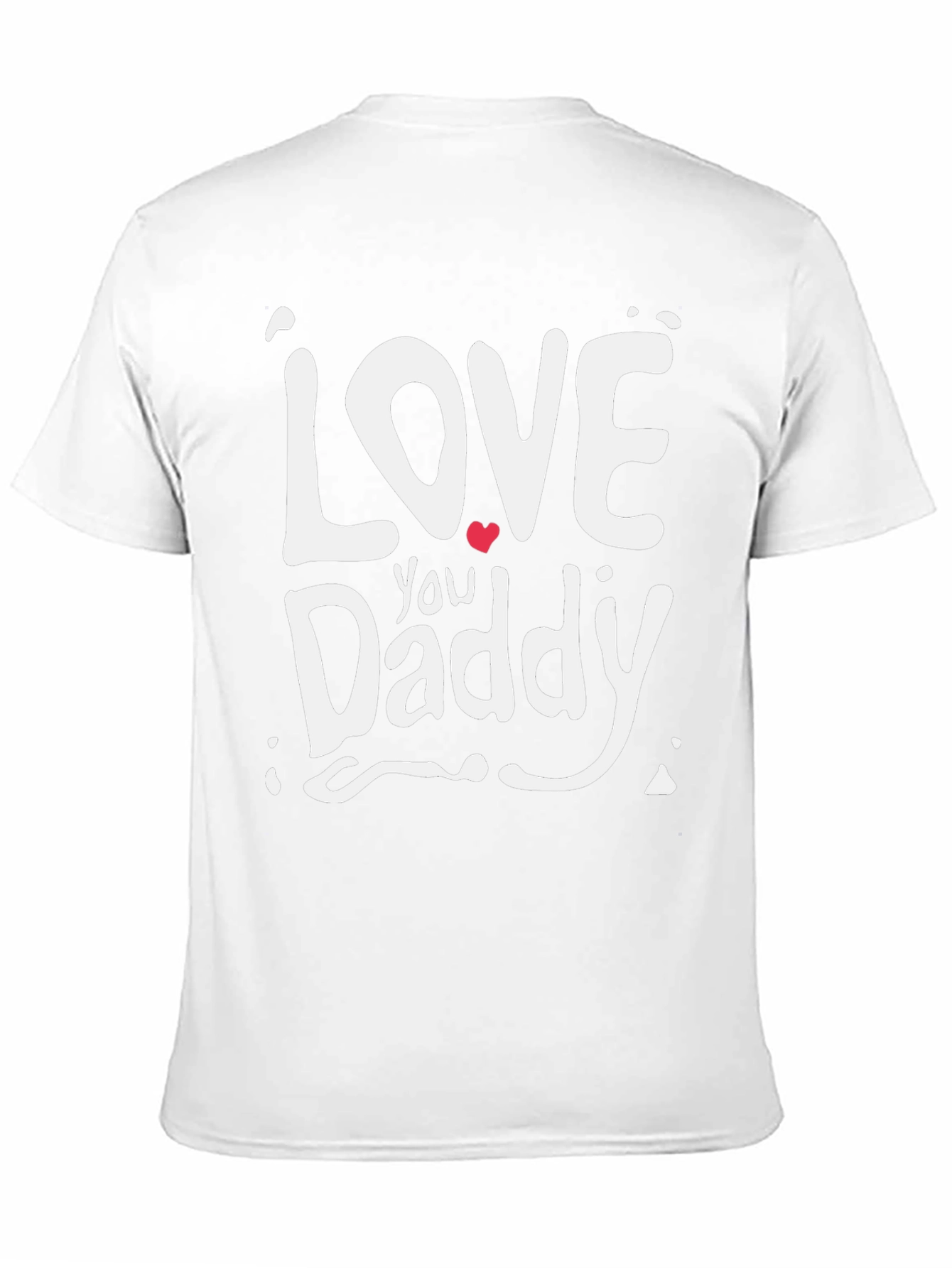 I Love You Daddy Black Tee Shirt