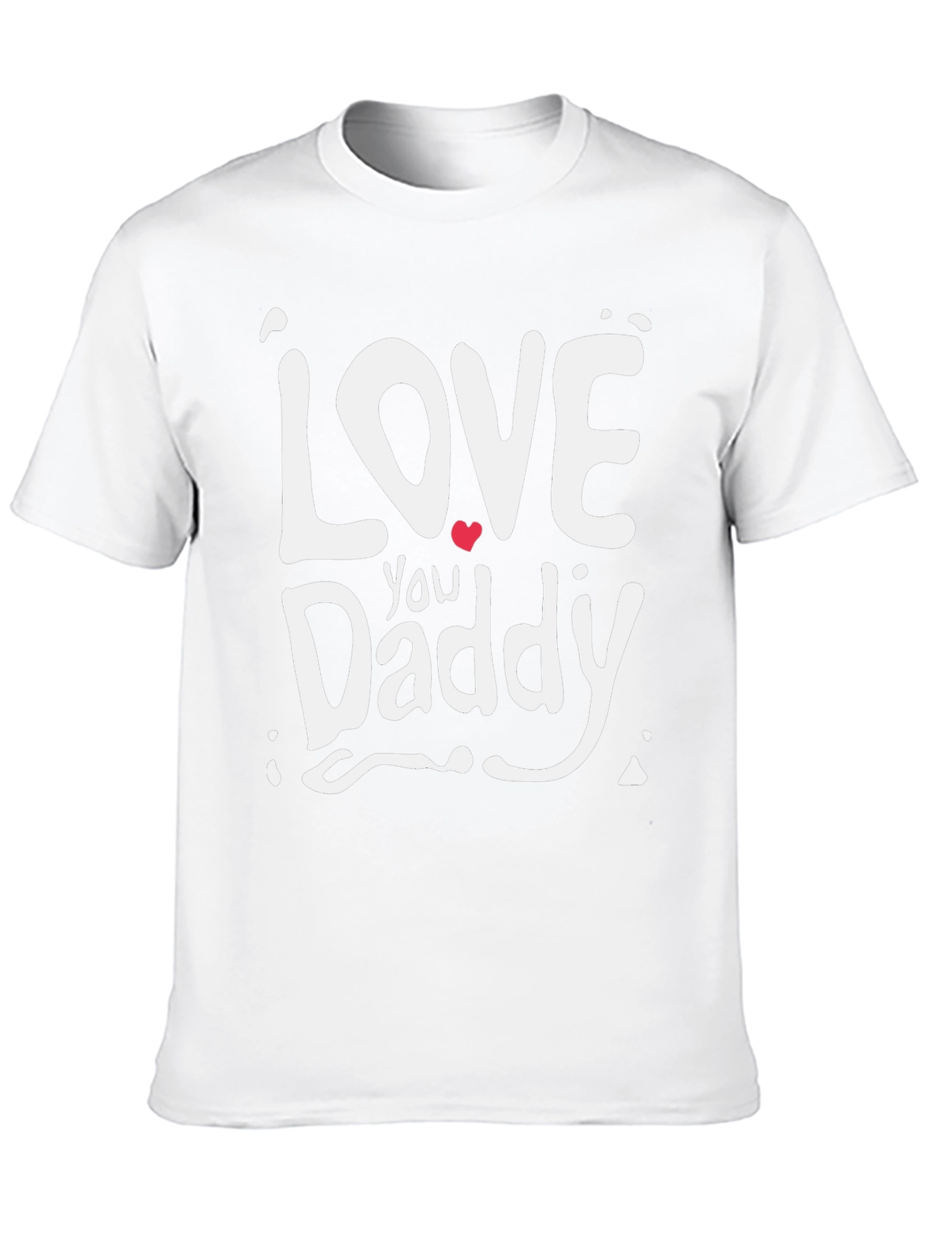I Love You Daddy Black Tee Shirt