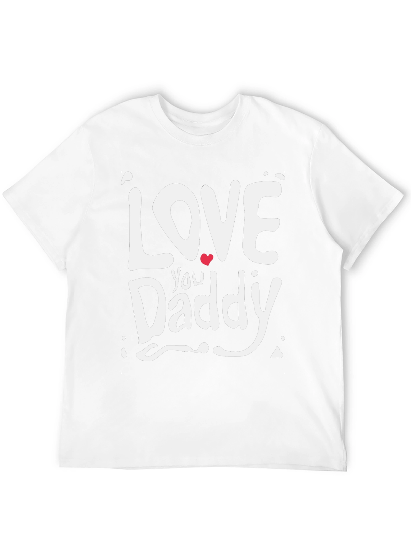 I Love You Daddy Black Tee Shirt