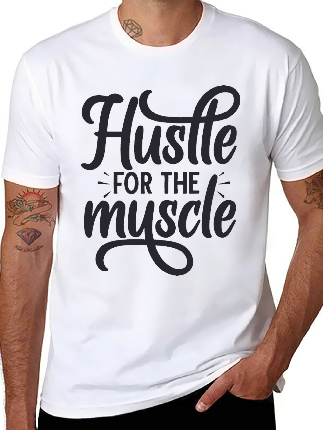 Hustle for the Muscle Graphic Tee