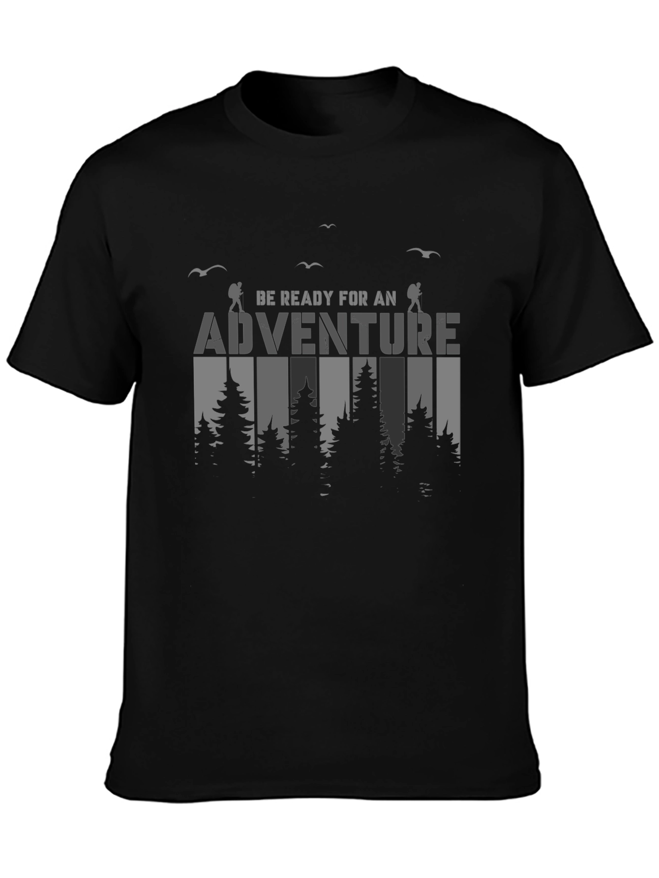 Adventure Ready Black Graphic Tee