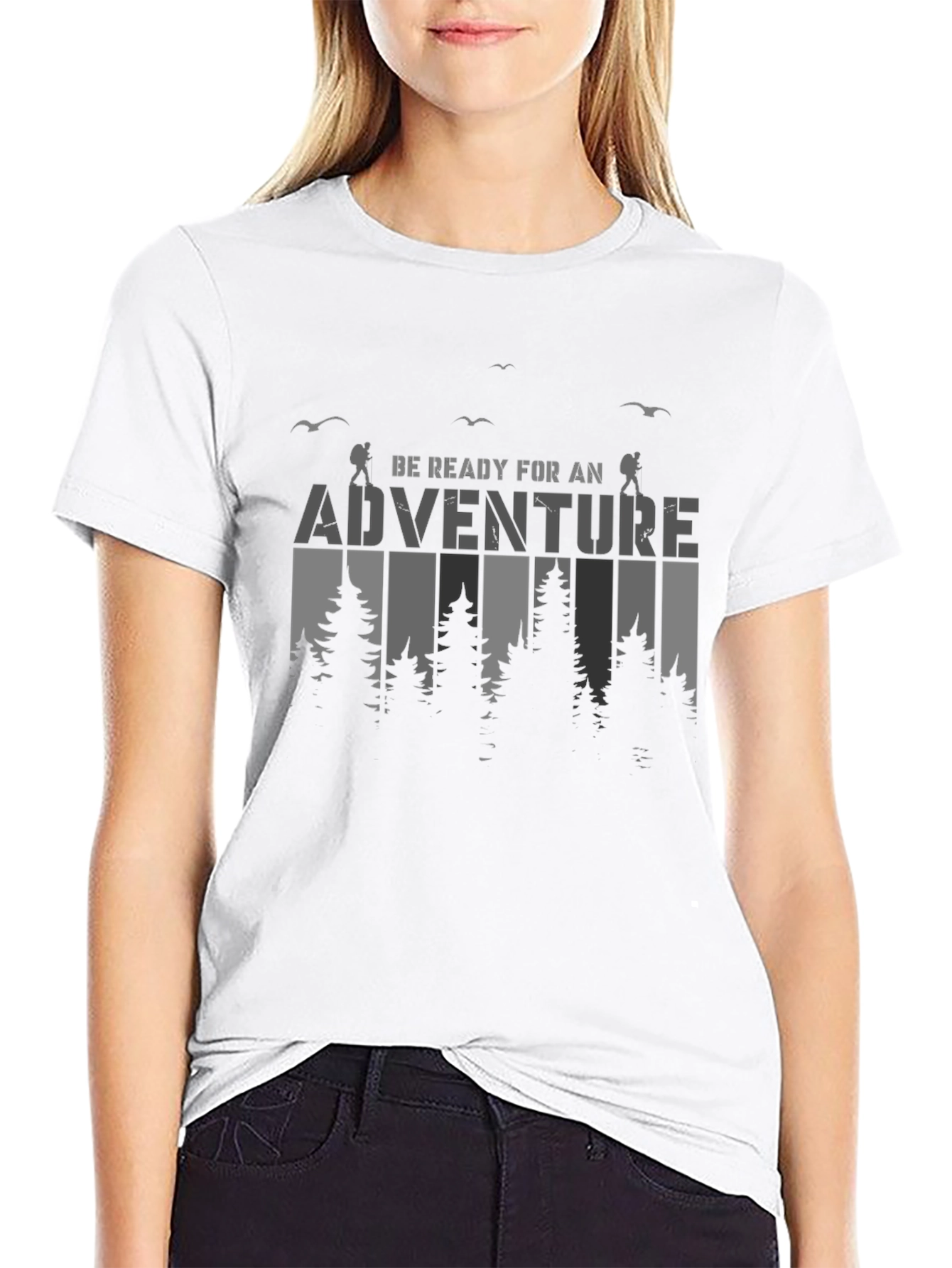 Adventure Ready Black Graphic Tee